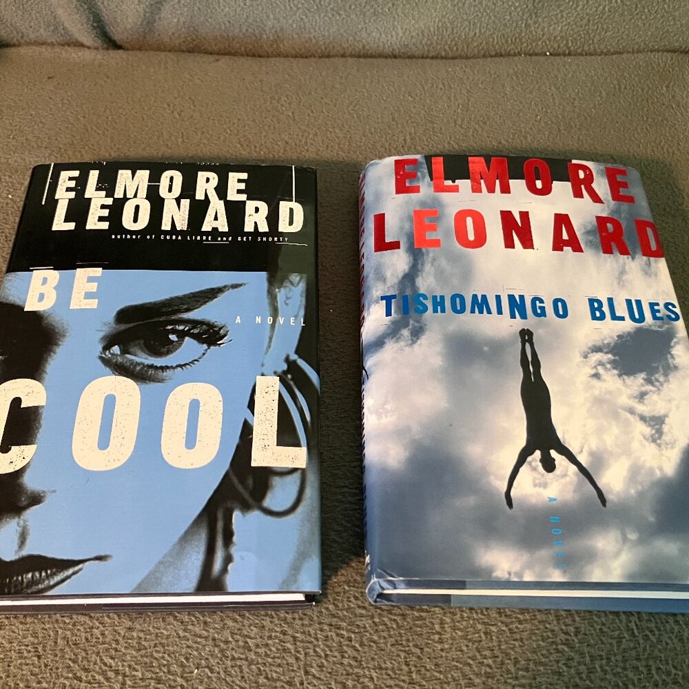 Two ELMORE LEONARD books:  Both Signed, 1st edition/1st printing, HCDJ